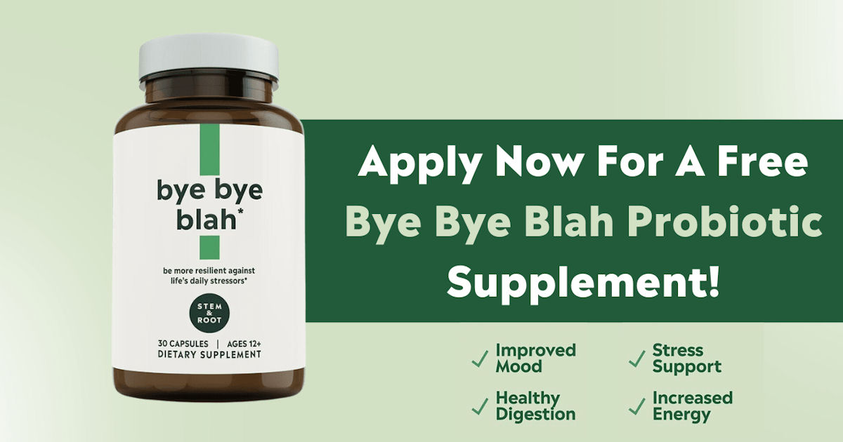 Free Sample of Stem & Root Bye Bye Blah Probiotic Supplement