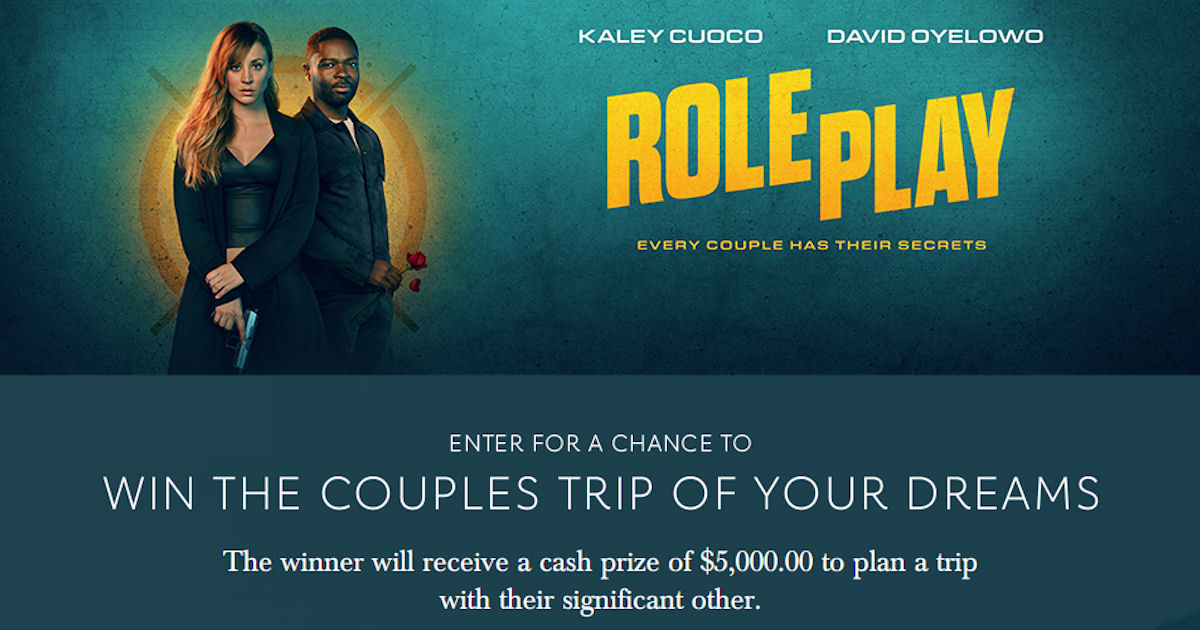The Role Play Couples Trip Sweepstakes
