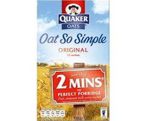 Quaker Oats - Coupon For 50p Off Quaker Oats So Simple - Printable Coupons