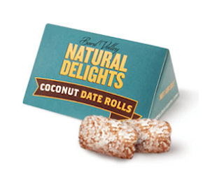 natural delights rolls date sample coconut