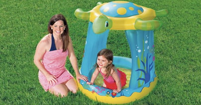 Turtle Inflatable Play Pool at Walmart