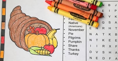 Red Tricycle Thanksgiving Activity & ColoriPages