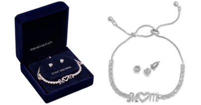 Mom Bracelet and Stud Earring Set at Macy's