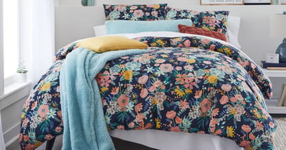 Home Expressions Cotton Print Duvet Set