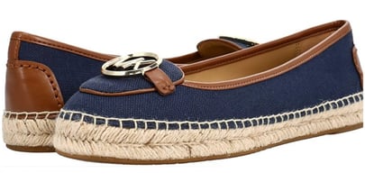 Michael Kors Lillie Navy Espadrille Flats