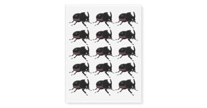 Usda Coconut Rhinoceros Beetle Temporary Tattoo