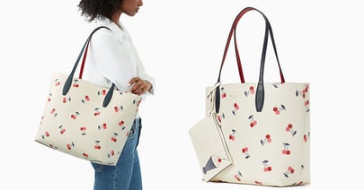 Kate Spade Bing Reversible Cherry Tote