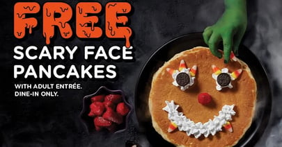 ihop scary face pancake