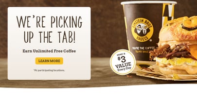 Einstein Bros Bagels Unlimited Free Coffee