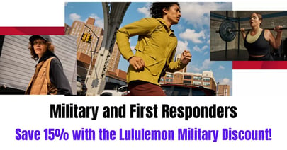 lululemon military discount