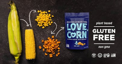 Social Nature Love Corn Lunchbox Snack