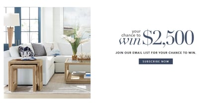 Ethan Allen $2,500 Gift Card Drawing Giveaway