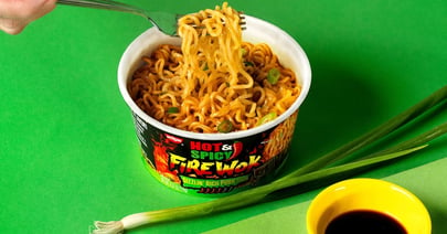 Albertsons Nissin Hot & Spicy Fire Wok Noodles