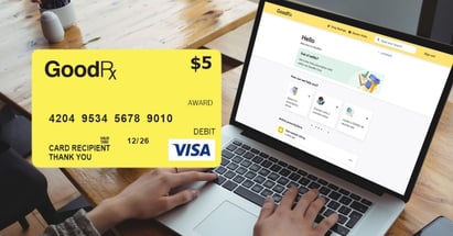 GoodRX Visa gift card