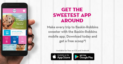 Baskin Robbins free ice cream