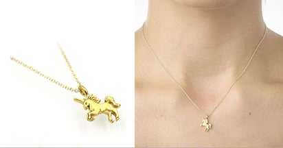 Unicorn Pendant Necklace on Amazon