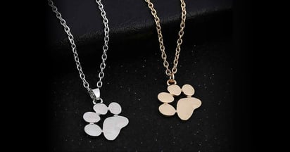 Paw Print Pendant Necklace