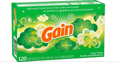 Gain dryer sheets on Amazon