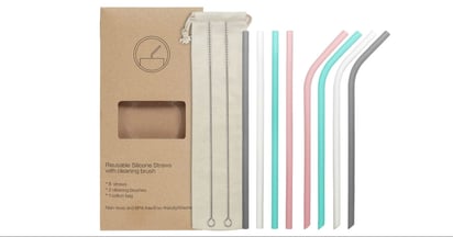 Silicone Straw Set on Amazon