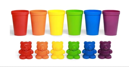 Rainbow Counting Bears on Amazon