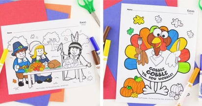 Fun 365 Fall and Thanksgiving Coloring Pages