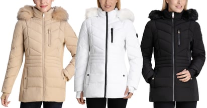 Michael Kors Hooded Puffer Coat at Macy's