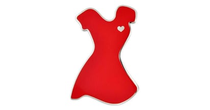 Nih Red Dress Pin