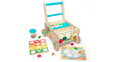 Melissa & Doug Wooden Grocery Cart at Amazon