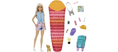 Malibu Camping Barbie at Amazon