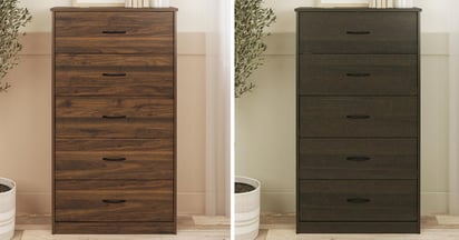 Mainstays Classic 5-Drawer Dressers at Walmart