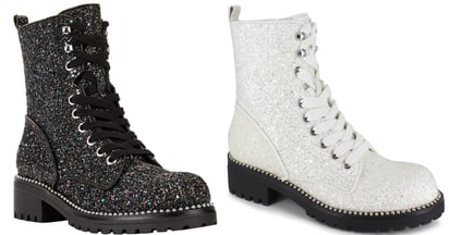 Women's Glitter Lace Up Boot at Walmart