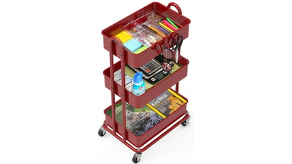 Heavy Duty 3-Tier Metal Utility Cart at Amazon