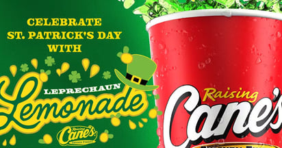 Raising Cane's Leprechaun Lemonade