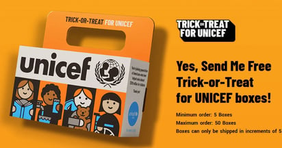 Unicef Trick-or-Treat Boxes