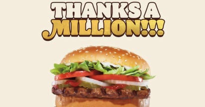 Burger King Thanks a Million