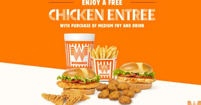 Whataburger Free Chicken Entree