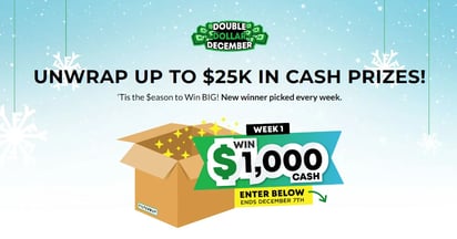 Filterbuuy Double Dollar December Sweepstakes