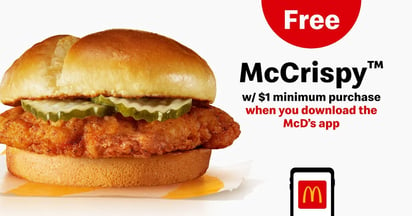 McDonalds McCrispy Sandwich