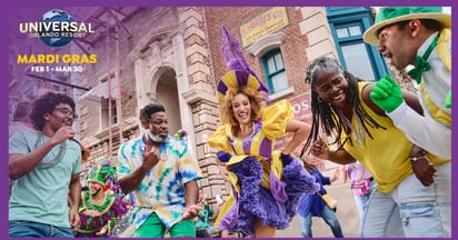 Elvis Duran Universal Orlando Mardi Gras Sweeps