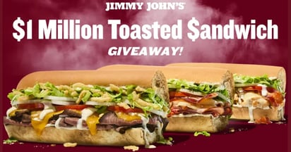 Jimmy John's One Million Sandwich Giveaway