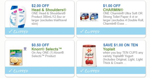Save on Charmin Head Shoulders Bounty and More Coupons