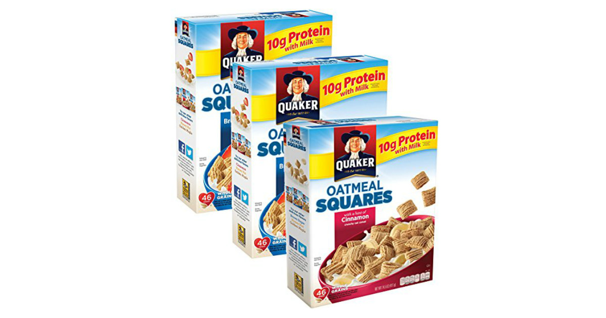 Quaker Oatmeal Squares deal at Amazon