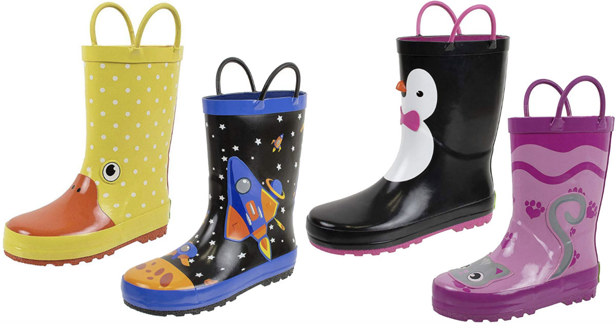 Rainbow Daze Rain Boots for Kids ONLY 
