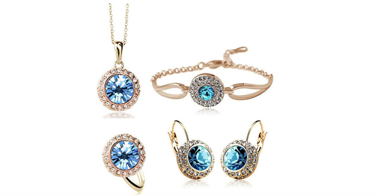 Acefeel Jewelry Set 4-Piece ONLY $8.99 at Amazon - Daily Deals & Coupons