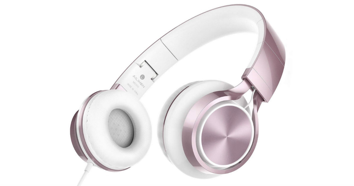 AILIHEN Foldable and Adjustable Headphones ONLY $9.99 (Reg $20)