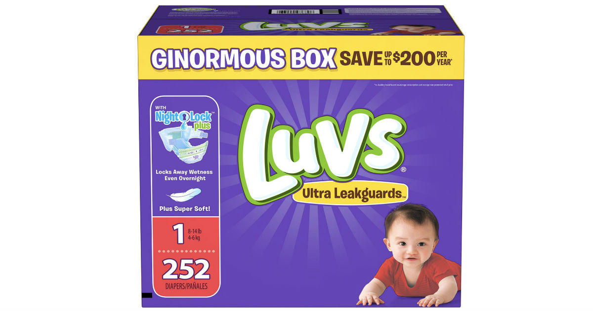 Luvs Diapers Ginormous Boxes ONLY $20.98 Shipped