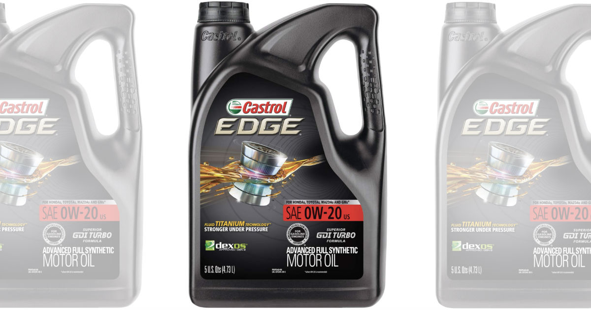 Castrol Edge 5-Qt Synthetic Motor Oil ONLY $19.98 (Reg $25.47)