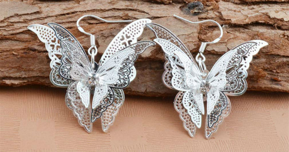 Butterfly Dangle Earrings ONLY $3 Shipped