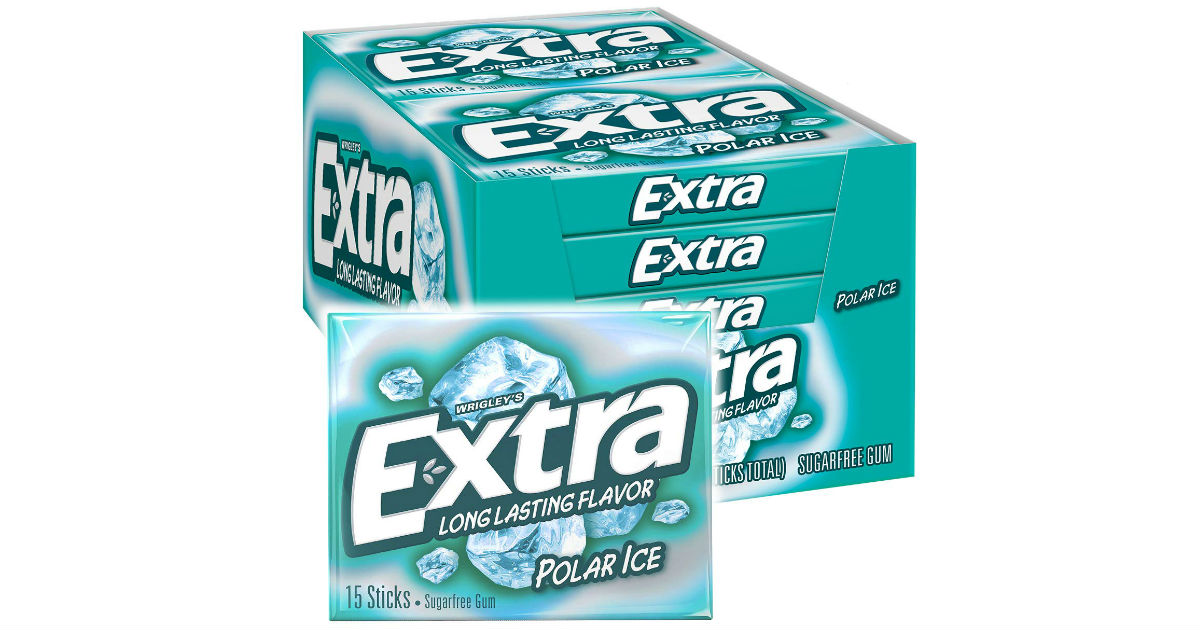 EXTRA Gum Polar Ice Sugarfree Gum 10-Pk ONLY $5.24 on Amazon