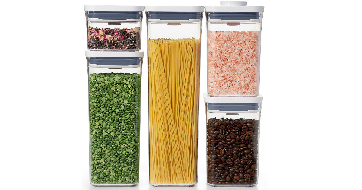 OXO Pop Food Storage Container Set 5-Pc ONLY $29.99 (Reg $84)